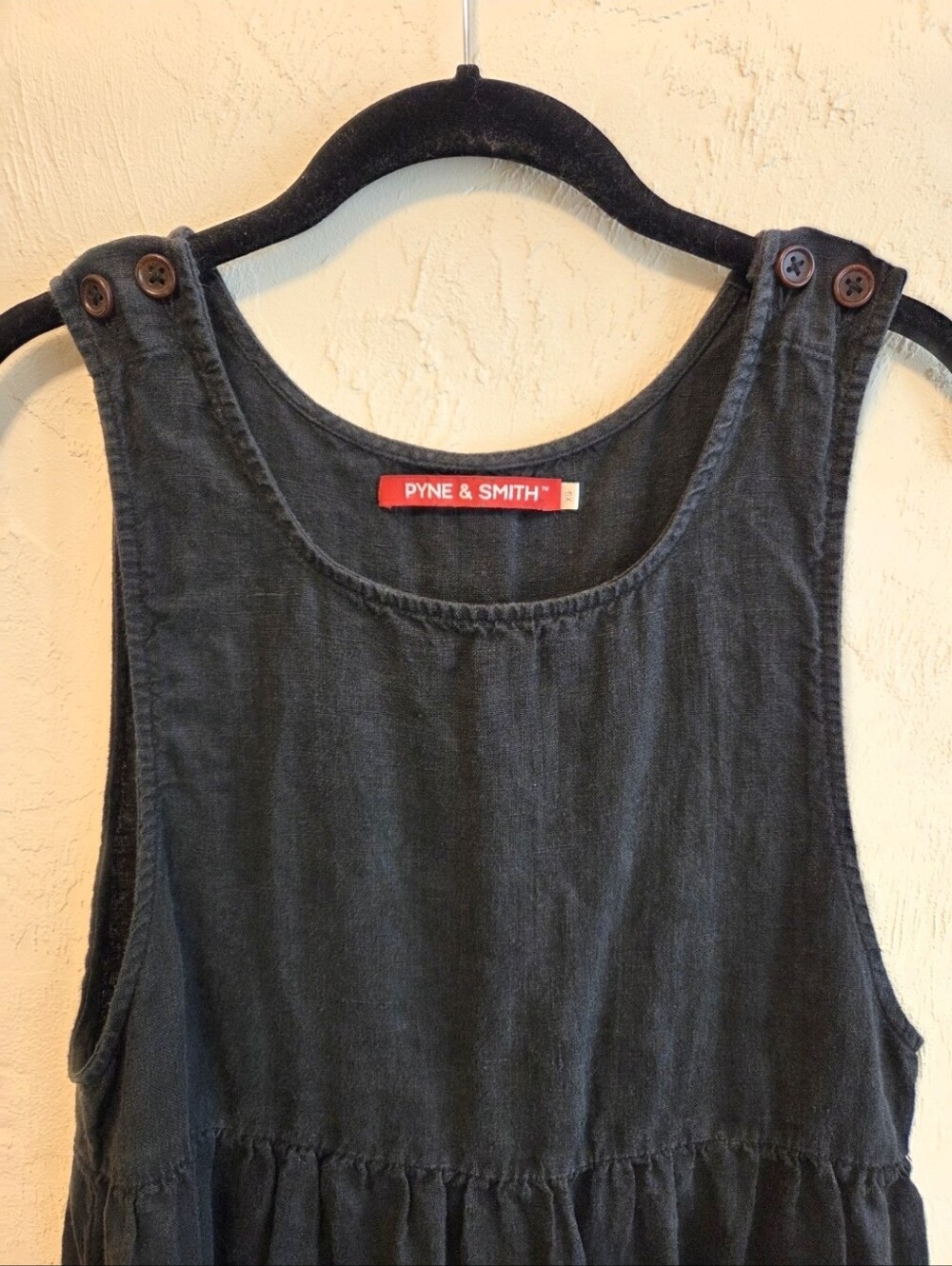 Pyne & Smith No. 32 Black Pinafore Dress XS - Picture 5 of 12
